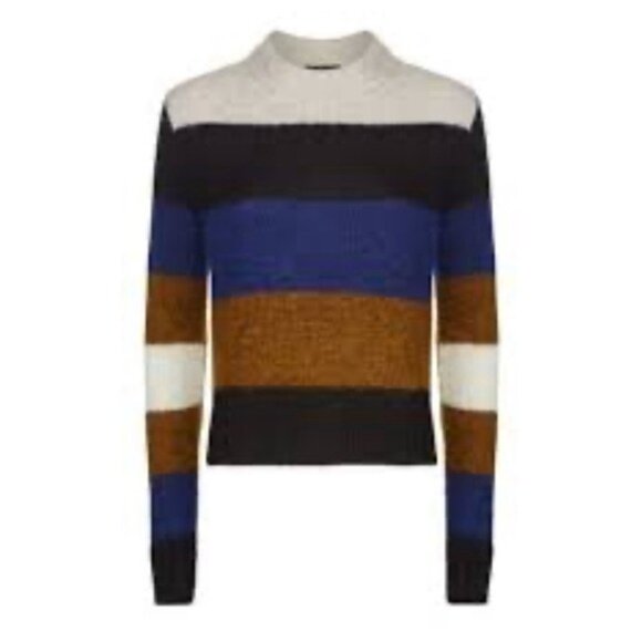 Rag & Bone Britton Striped Wool Blend Pullover Sweater M NWT MSRP $325 - Picture 2 of 6